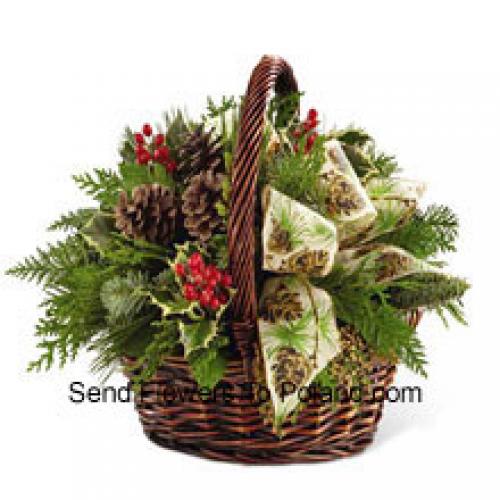 Basket of Assorted Greenery